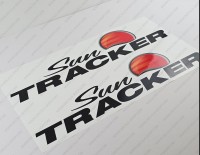 Sun Tracker Pontoon Boat Decal 22" x 5.3" 2pcs.